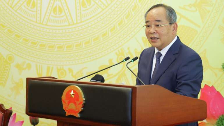 Bí thư Đảng ủy, Chủ nhiệm Văn phòng Chủ tịch nước Lê Khánh Hải phát biểu tại Đại hội. z7122005013906-5059245890c5ac1bc9d22e9592531b52-492.jpg