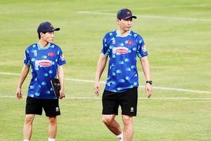 HLV Kim Sang Sik ghi dấu ấn trong những thành công của đội tuyển bóng đá nam năm 2025. Ảnh: K.MINH