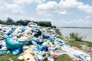 Rác thải hiện đang chất thành đống với khối lượng gần 2.200 tấn trên địa bàn các xã Duy Xuyên, Nam Phước, Duy Nghĩa và Thu Bồn.