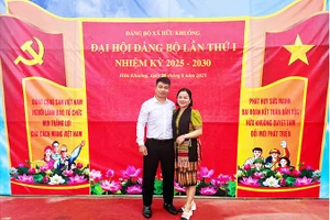 Vợ, chồng Vi Thị Nhiên và Lương Văn Hợp.