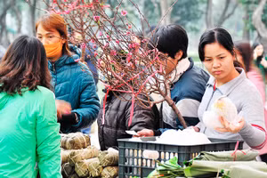 Chợ Tết. Ảnh: NGUYỆT ANH