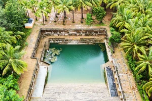 Một giếng bậc thang cổ ở Ấn Độ. Ảnh: THE GUARDIAN