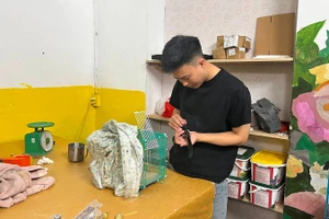 Đặng Văn Tấn khám, chữa bệnh cho các loài chim.