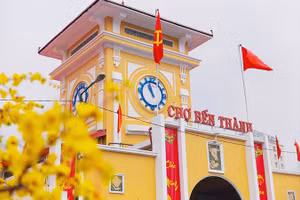 Chợ Bến Thành, một địa danh tiêu biểu sẽ xuất hiện trong phiên livestream những số đầu tiên.