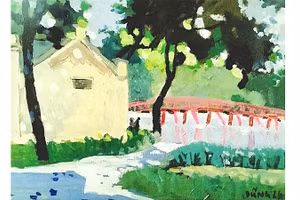 "Hồ Gươm", acrylic, 31x41cm, 2026.
