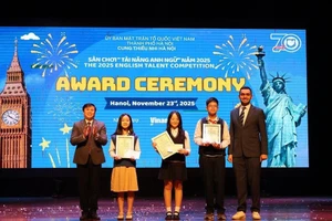 Đội Trường THCS Hoàng Hoa Thám đã đoạt giải thưởng tại cuộc thi “Tài năng Anh ngữ” TP Hà Nội năm 2025