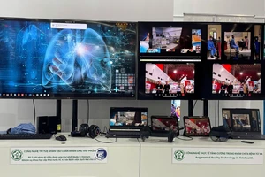 Phần mềm ứng dụng AI trong chẩn đoán ung thư phổi được trưng bày và giới thiệu tại triển lãm 80 năm hành trình Độc lập-Tự do-Hạnh phúc.