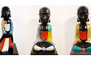 Tác phẩm của nhà điêu khắc Đinh Công Đạt.