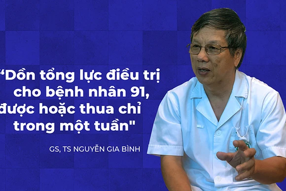 “Dồn tổng lực điều trị cho bệnh nhân 91, được hoặc thua chỉ trong một tuần”