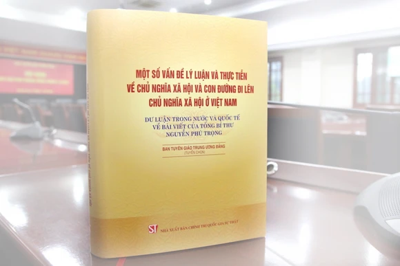 Cuốn sách “Một số vấn đề lý luận và thực tiễn về chủ nghĩa xã hội và con đường đi lên chủ nghĩa xã hội ở Việt Nam”. (Nguồn: Tạp chí Tuyên giáo)