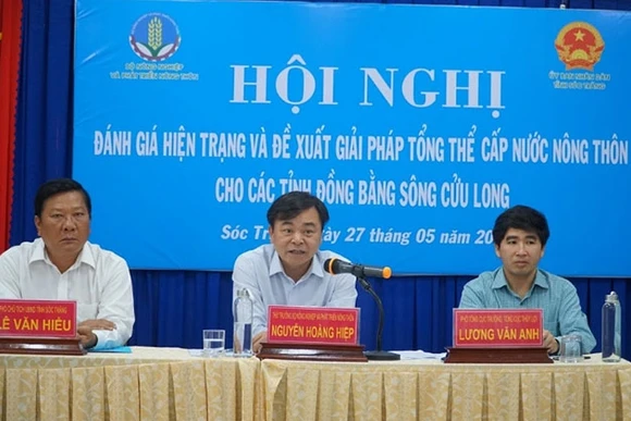 Hội nghị đánh giá hiện trạng và giải pháp tổng thể cấp nước nông thôn cho các tỉnh vùng ĐBSCL.