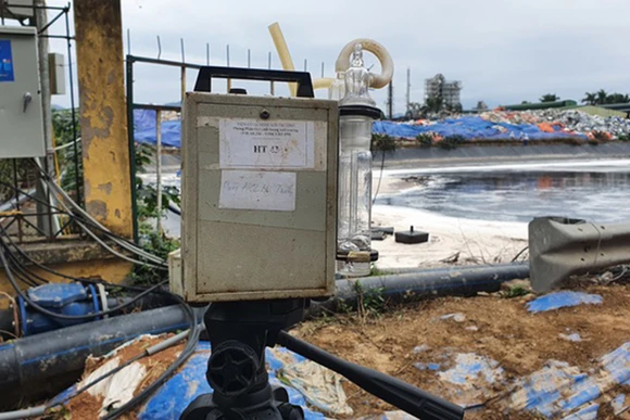 Máy đo mùi hôi nước rỉ rác. (Ảnh: JVE)