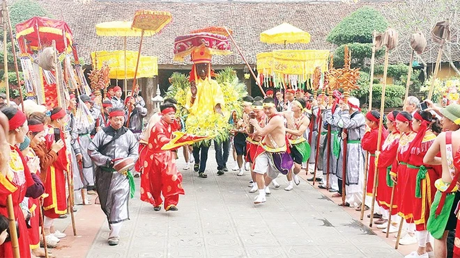 Lễ hội Cầu mưa xã Lạc Hồng, huyện Văn Lâm, tỉnh Hưng Yên.