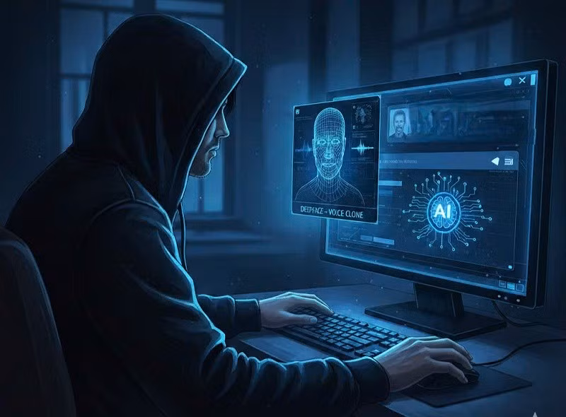 Tội phạm mạng gia tăng lợi dụng công nghệ AI, sử dụng deepfake, voice clone và nhân vật ảo để mạo danh tinh vi hơn.