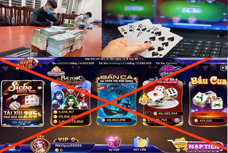 Núp bóng dưới nhiều hình thức, tội phạm tổ chức, đánh bạc online vẫn tiếp tục diễn ra công khai trên các trang mạng. Ảnh: QĐ