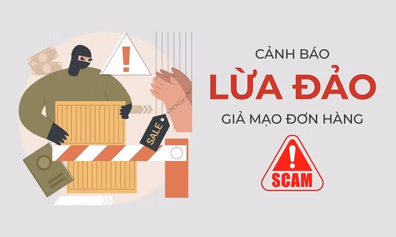 Cảnh giác với các hình thức lừa đảo liên quan đến giao hàng. (Ảnh chongluadao.vn)