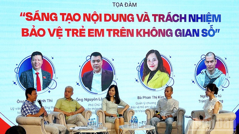 Tọa đàm về bảo vệ trẻ em trên không gian số nêu ra nhiều vấn đề nóng hiện nay. ndo_br_img-5334.jpg