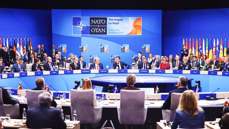 Một hội nghị thượng đỉnh của NATO năm 2025. Ảnh: REUTERS