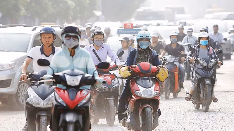 Chất lượng không khí tại Hà Nội ghi nhận các đợt ô nhiễm nghiêm trọng. Ảnh: LÊ MINH
