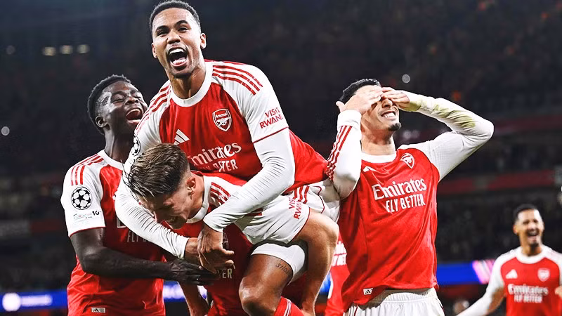 Arsenal đang duy trì thành tích toàn thắng ở Champions League.