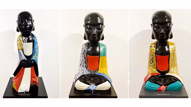 Tác phẩm của nhà điêu khắc Đinh Công Đạt.