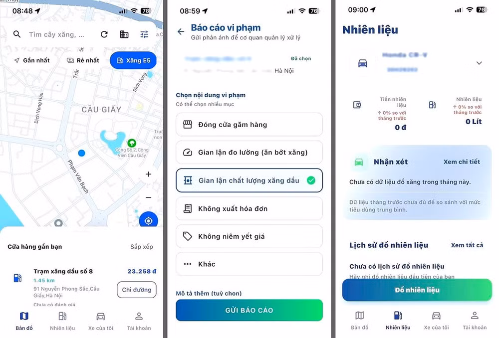 Ứng dụng đầy đủ các tính năng đã có trên App Store và Google Play.
