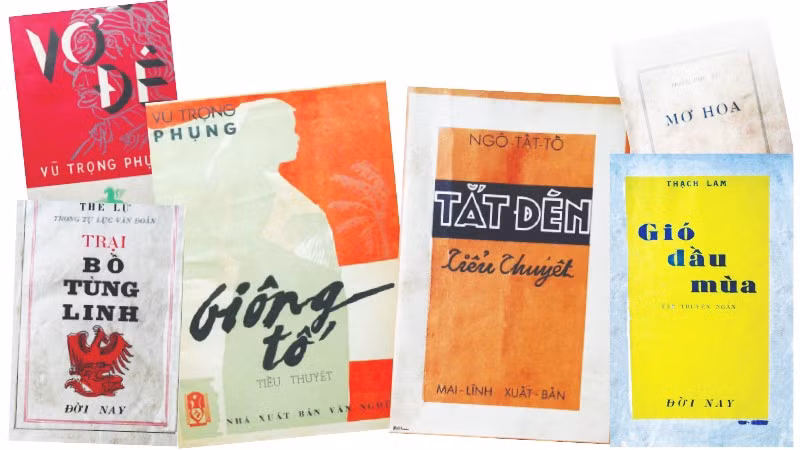 Bìa những cuốn sách cổ trong bộ sưu tập của nhà báo Yên Ba. Ảnh: Yên Ba