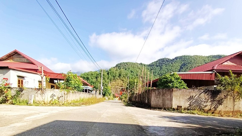 Một góc khu TĐC Pa Púa, bản Tà Bán, xã Trung Sơn, Thanh Hóa. Ảnh: ANH QUÂN