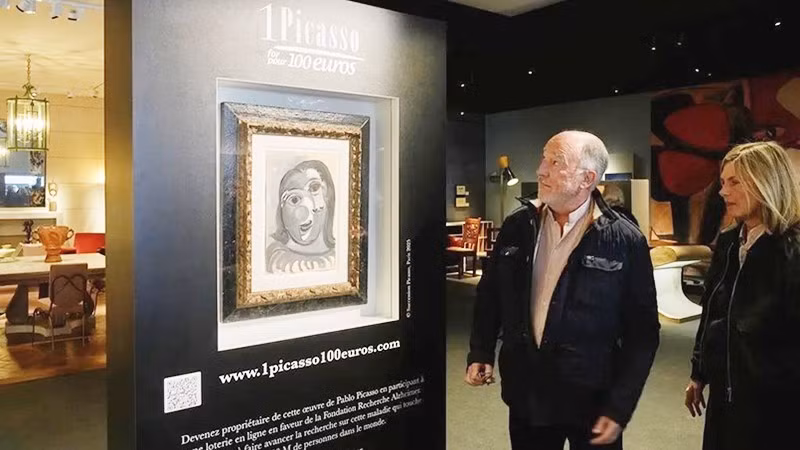 Cơ hội sở hữu tranh của Picasso với 100 euro