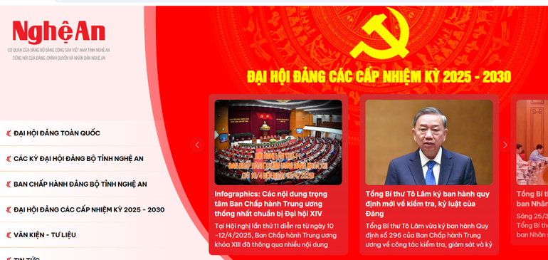 Chuyên trang Đại hội Đảng các cấp nhiệm kỳ 2025-2030 là một sản phẩm báo chí dữ liệu số kết tinh tâm huyết, tinh thần đổi mới, sáng tạo của tập thể Báo Nghệ An với khát vọng góp phần kiến tạo một nền báo chí số hiện đại, gần dân và vì dân. dai-hoi-dang-bo-tinh-nghe-an-google-chrome-6-17-2025-4-48-32-pm-2967.png