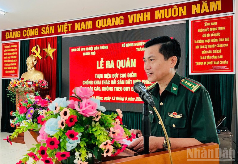 Theo Đại tá Hoàng Văn Mẫn, công tác tuyên truyền là nhiệm vụ trọng tâm của đợt ra quân này. (Ảnh: ĐÌNH TĂNG) ndo_br_bp1.jpg