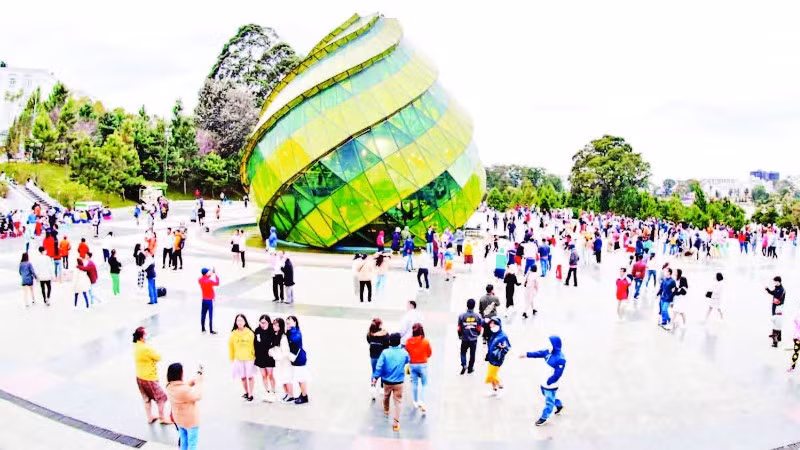 Khu vực Lâm Đồng ngàn hoa mùa du lịch.