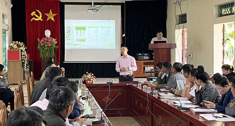 Ngân hàng Chính sách xã hội tỉnh Điện Biên tập huấn, triển khai ứng dụng quản lý tín dụng chính sách đến các tổ chức nhận ủy thác quản lý vốn vay.