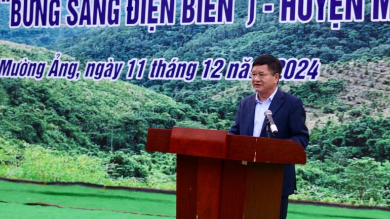 Đồng chí Lê Thành Đô, Chủ tịch Ủy ban nhân dân tỉnh Điện Biên ghi nhận nỗ lực của huyện Mường Ảng trong triển khai dự án. Đồng chí Lê Thành Đô, Chủ tịch Ủy ban nhân dân tỉnh Điện Biên ghi nhận nỗ lực của huyện Mường Ảng trong triển khai dự án.