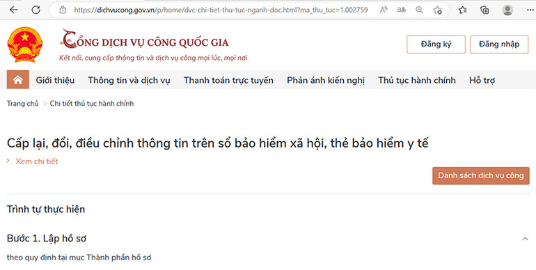 Một số dịch vụ công bảo hiểm xã hội đã và sẽ được cung cấp trên Cổng dịch vụ công quốc gia. Một số dịch vụ công bảo hiểm xã hội đã và sẽ được cung cấp trên Cổng dịch vụ công quốc gia.
