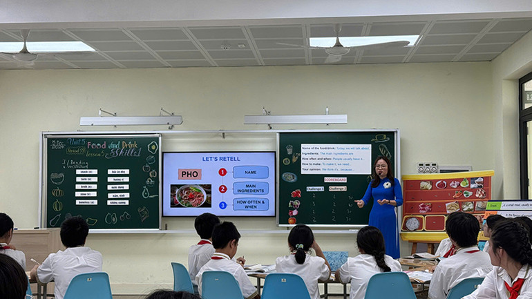 Đổi mới phương pháp dạy học được nhà trường chú trọng.