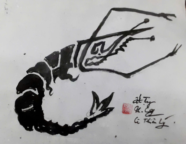Chữ Ất Tỵ hình con tôm.