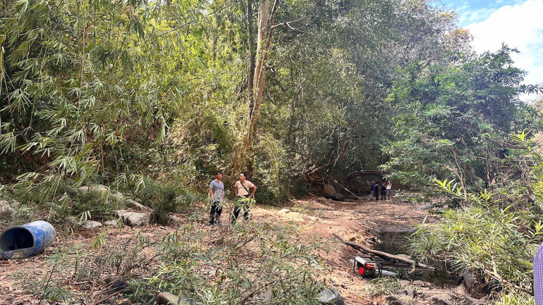 Vị trí xây dựng hồ Ka Pét.