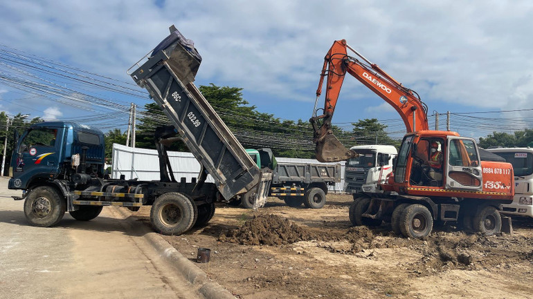 Dự án chung cư Cà Ty vừa mới được khởi công vào cuối tháng 9.