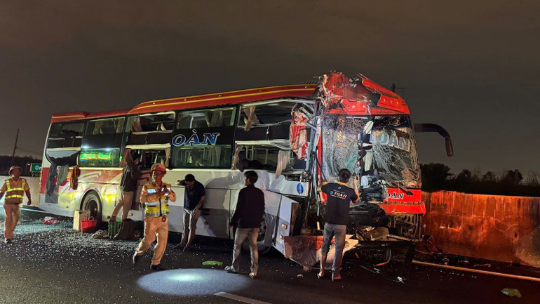 Hiện trường vụ tai nạn.