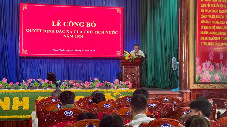 Những phạm nhân được đặc xá lần này được trại hỗ trợ nhiều nội dung tái hoà nhập cộng đồng.