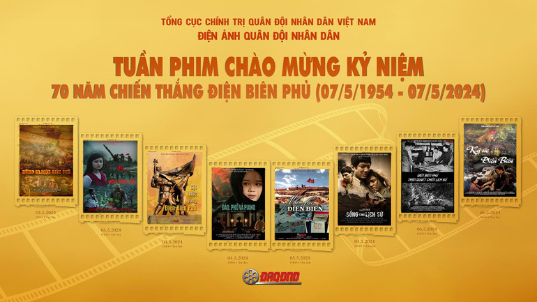 Poster giới thiệu các bộ phim sẽ được công chiếu tại Tuần phim