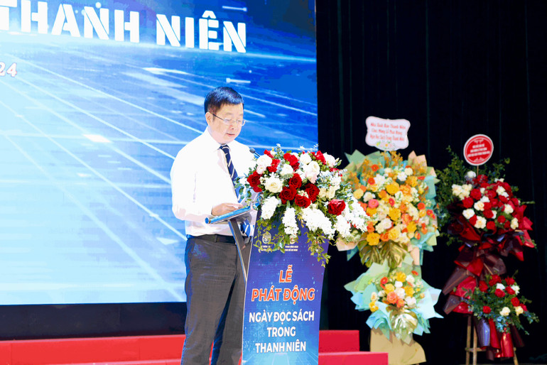 Thứ trưởng Thông tin và Truyền thông Nguyễn Thanh Lâm phát biểu khai mạc.