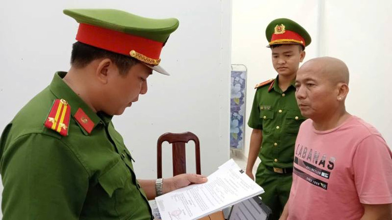 Đối tượng Đoàn Quang Sỉ bị khởi tố trong đường dây đánh bạc. (Ảnh: Cơ quan công an cung cấp)