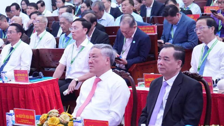 Đại biểu tham dự Hội nghị xúc tiến đầu tư tỉnh Bến Tre năm 2024. (Ảnh: HOÀNG TRUNG)