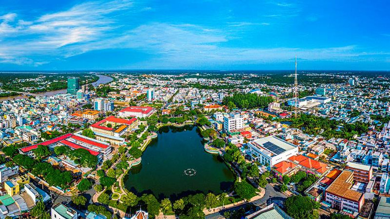 Tỉnh Bến Tre phát triển đô thị theo hướng xanh - thông minh - bền vững. (Ảnh: TRUNG HIẾU) Tỉnh Bến Tre phát triển đô thị theo hướng xanh - thông minh - bền vững. (Ảnh: TRUNG HIẾU)