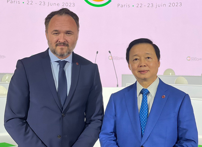 Phó Thủ tướng Trần Hồng Hà gặp Bộ trưởng Đan Mạch Dan Jørgensen.