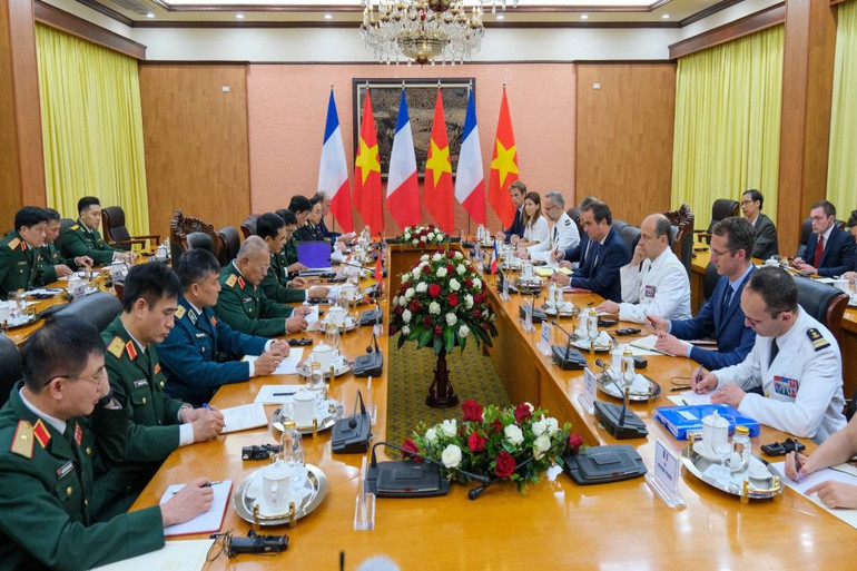 Quang cảnh cuộc hội đàm.