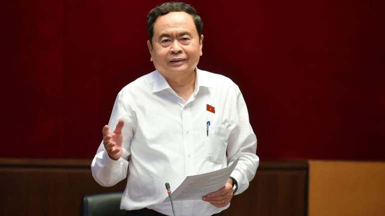 Phó Chủ tịch Thường trực Quốc hội Trần Thanh Mẫn phát biểu ý kiến. (Ảnh: Duy Linh)