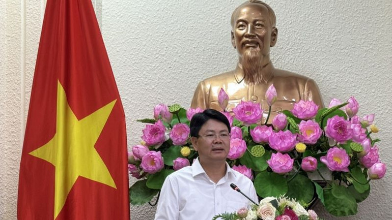 Thứ trưởng Tư pháp Nguyễn Thanh Tịnh phát biểu tại tọa đàm.